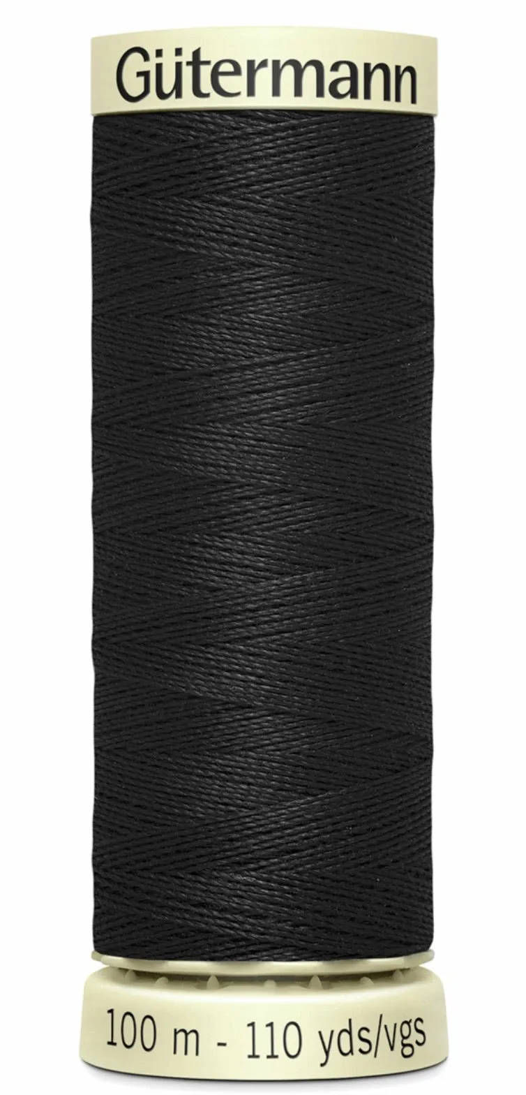 100m Gutermann Sew All Thread Black