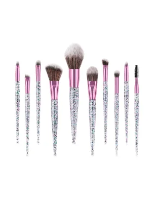 10Pcs Synthetic Blending Concealers Makeup Brushes Set