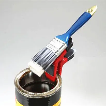 2pcs/pack Magnetic Paint Brush holder clip with Tin Opener Painiters DIY Tools Random Color