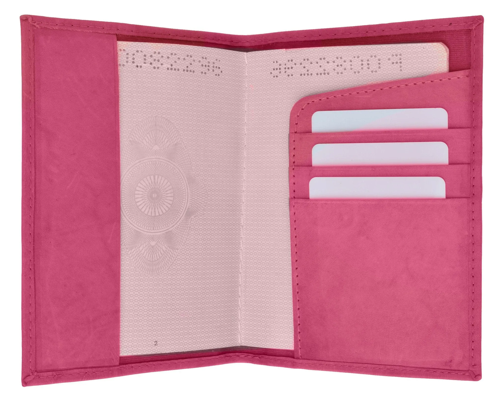 601CF USA-IMPRINT/Leather Passport wallet with Card holder