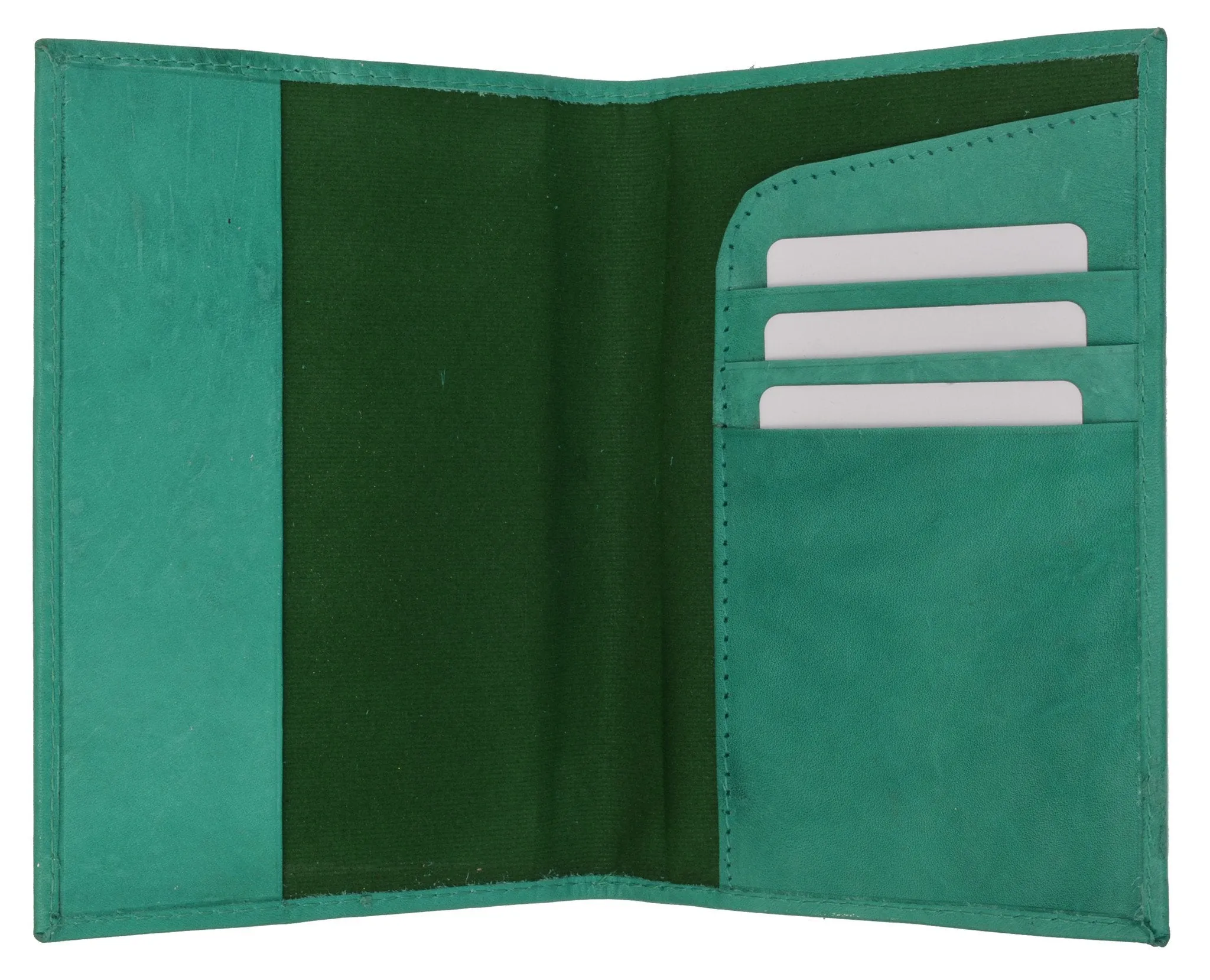 601CF USA-IMPRINT/Leather Passport wallet with Card holder