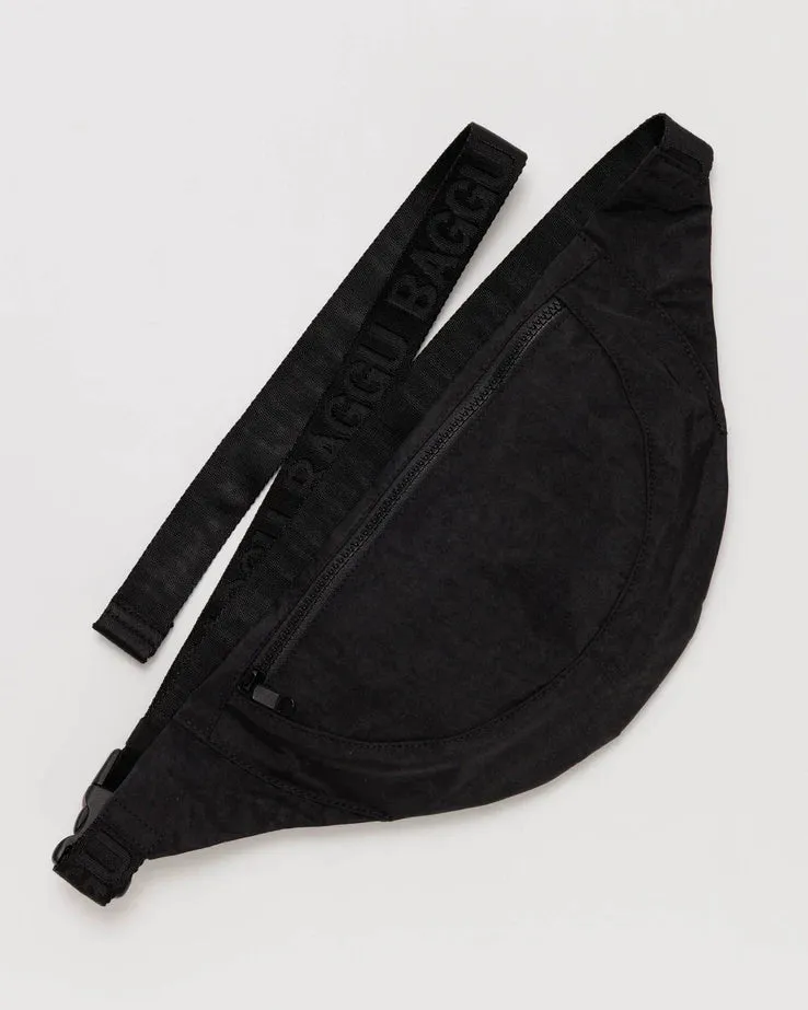 Black Crescent Fanny Pack