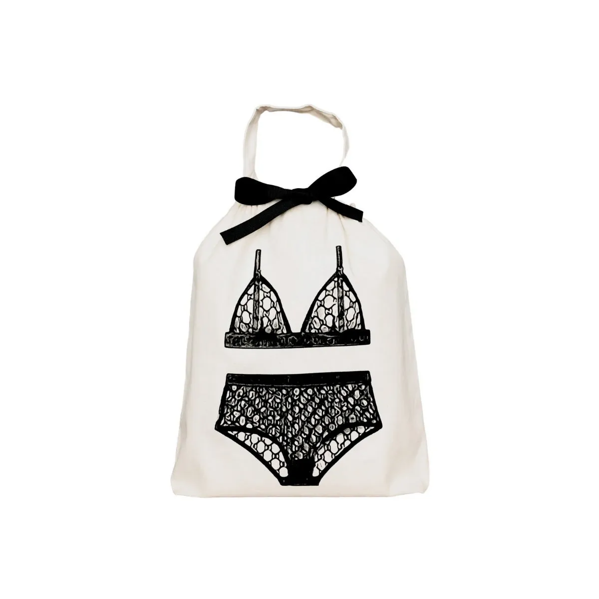 Black London Lingerie Packing Bag