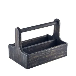 Black Wooden Table Caddy - Pack 1