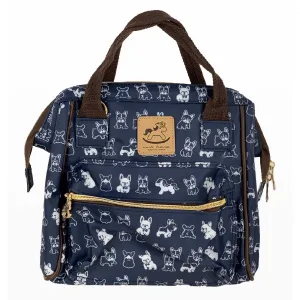 Blue French Bulldog Small Triple Usage Bag