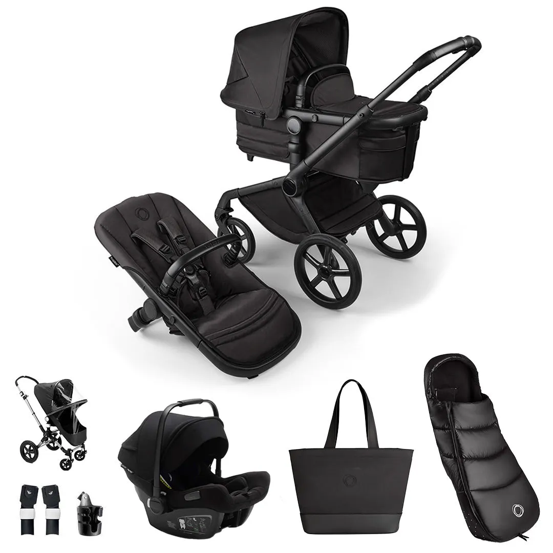 Bugaboo Fox 5 Ultimate Noir Limited Edition   Turtle Air Travel System