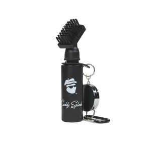 Caddy Splash Golf Water Brush - Retractable Brush with Nylon-Bristles Head - Wide Cleaning Coverage - Anti-Leak Reservoir Tube - Squeeze Bottle for Easy Cleaning - 7.5 Inches, Holds 4 Ounces of Water