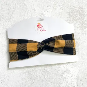 Camel Plaid CLASSIC Headband