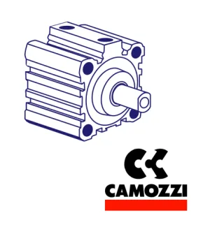 Camozzi 32F2A080A005 1/8", Ø80mm, Double Acting Compact Cylinder