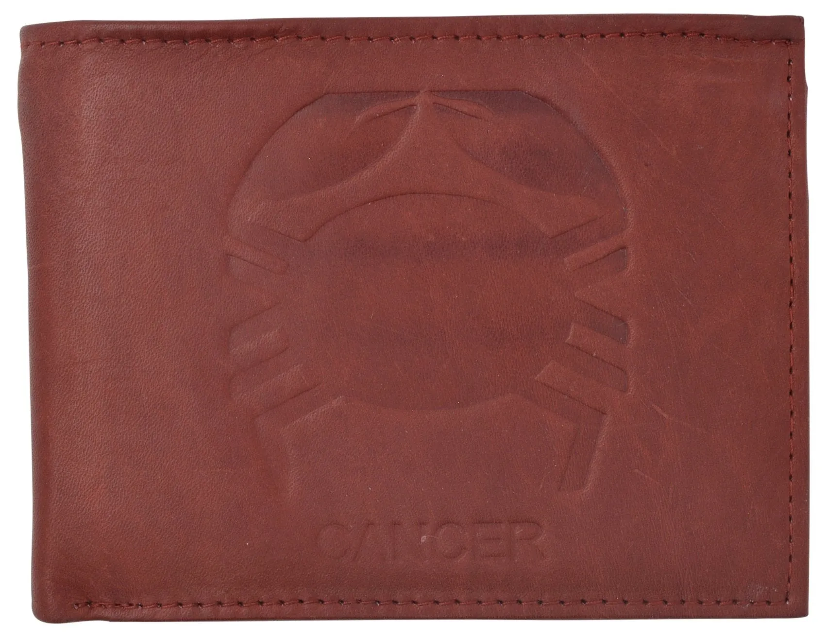 Cancer Zodiac Sign Bifold Trifold Genuine Leather Men's Wallets