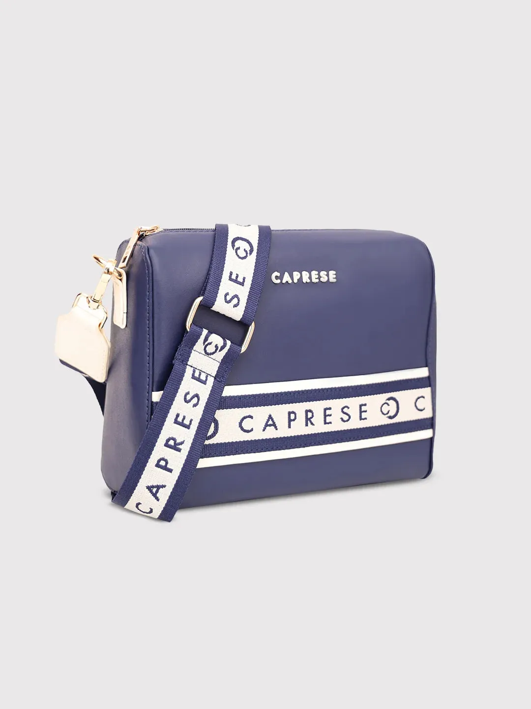 Caprese Trinity Sling Medium Solid Women'S Handbag Navy