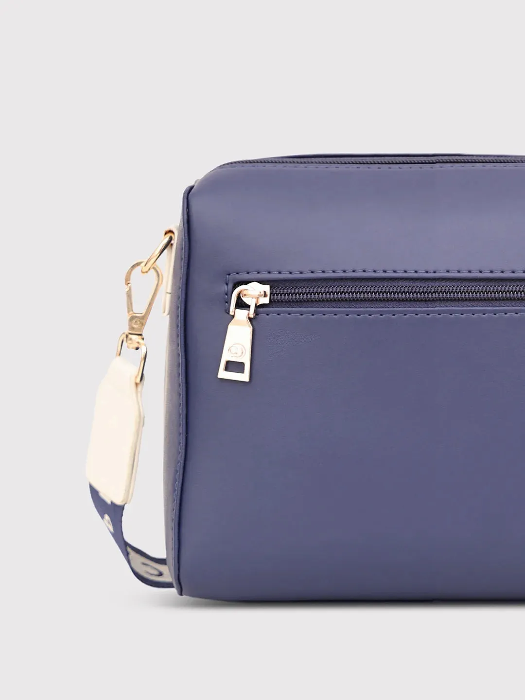 Caprese Trinity Sling Medium Solid Women'S Handbag Navy