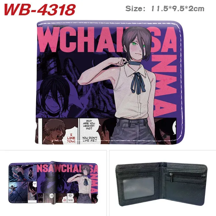 Chainsaw Man Animation Derivative Cartoon Wallet Coin Purse with Card Holder