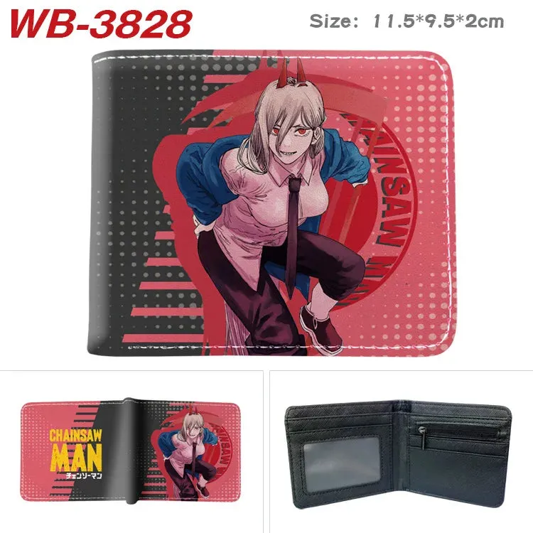 Chainsaw Man Animation Derivative Cartoon Wallet Coin Purse with Card Holder