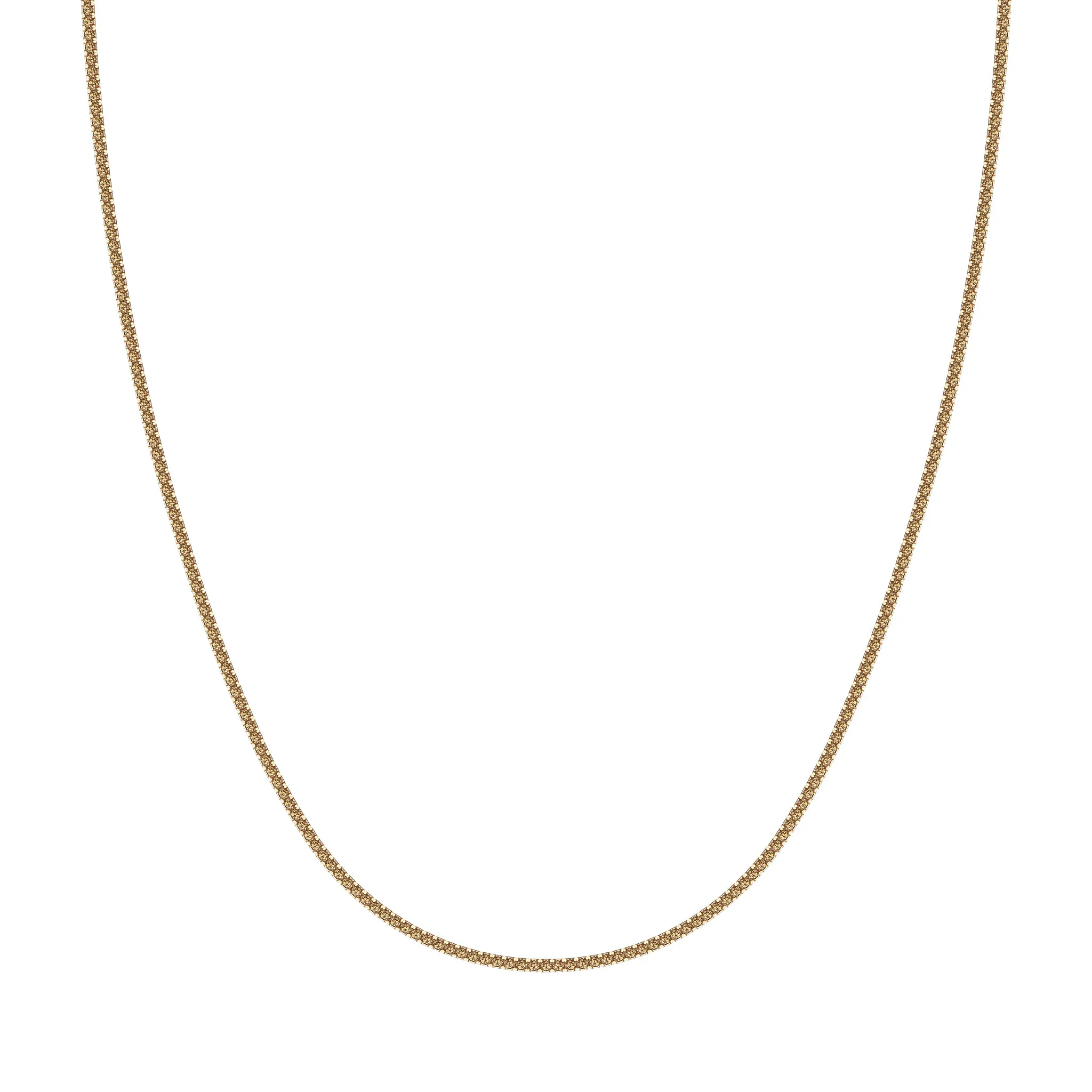 Champagne Diamonds Tennis Necklace