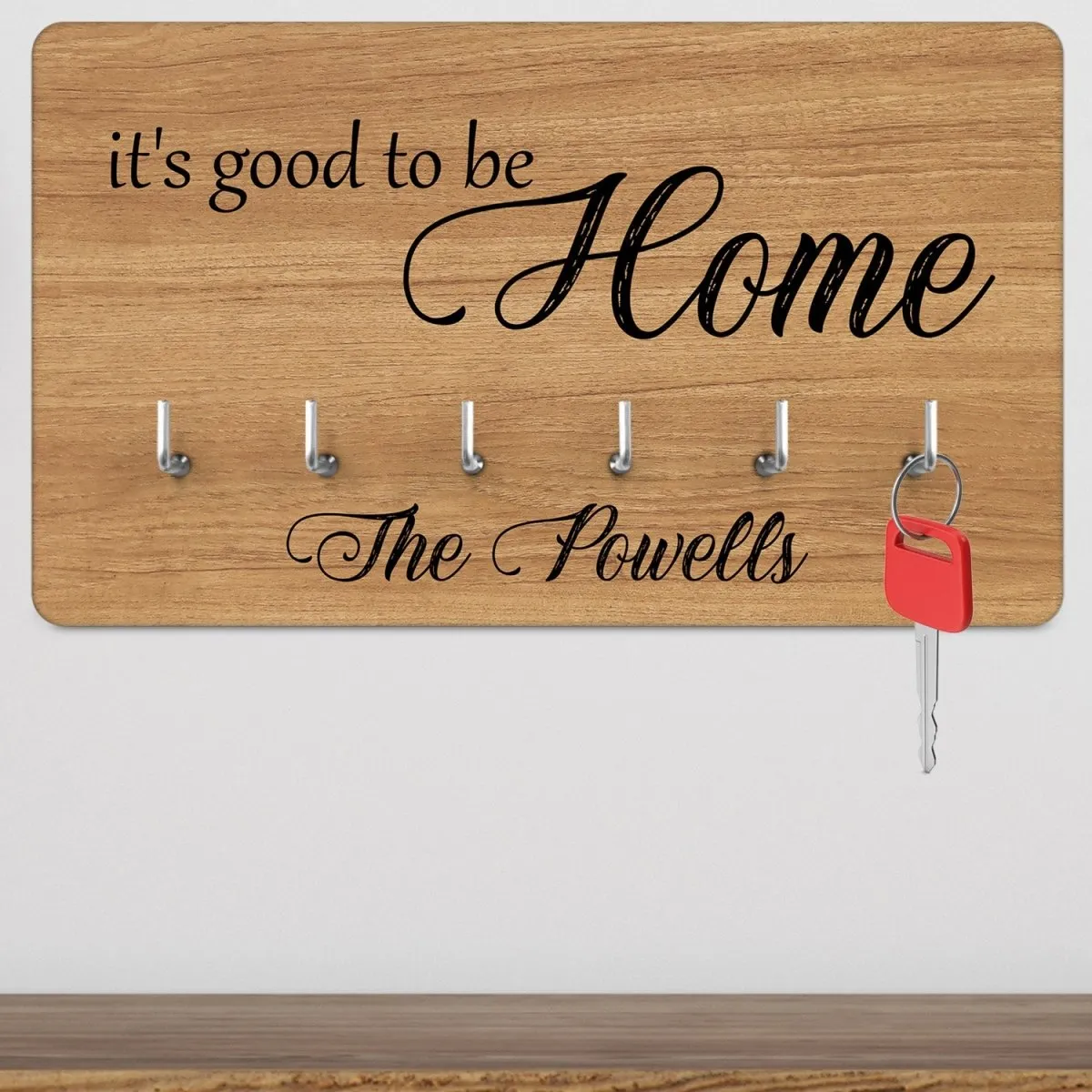 Charming Home Key Organiser - Family Welcome Wall Mount - Stylish Design