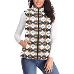 Cofitichequi White Women's Padded Vest Jacket