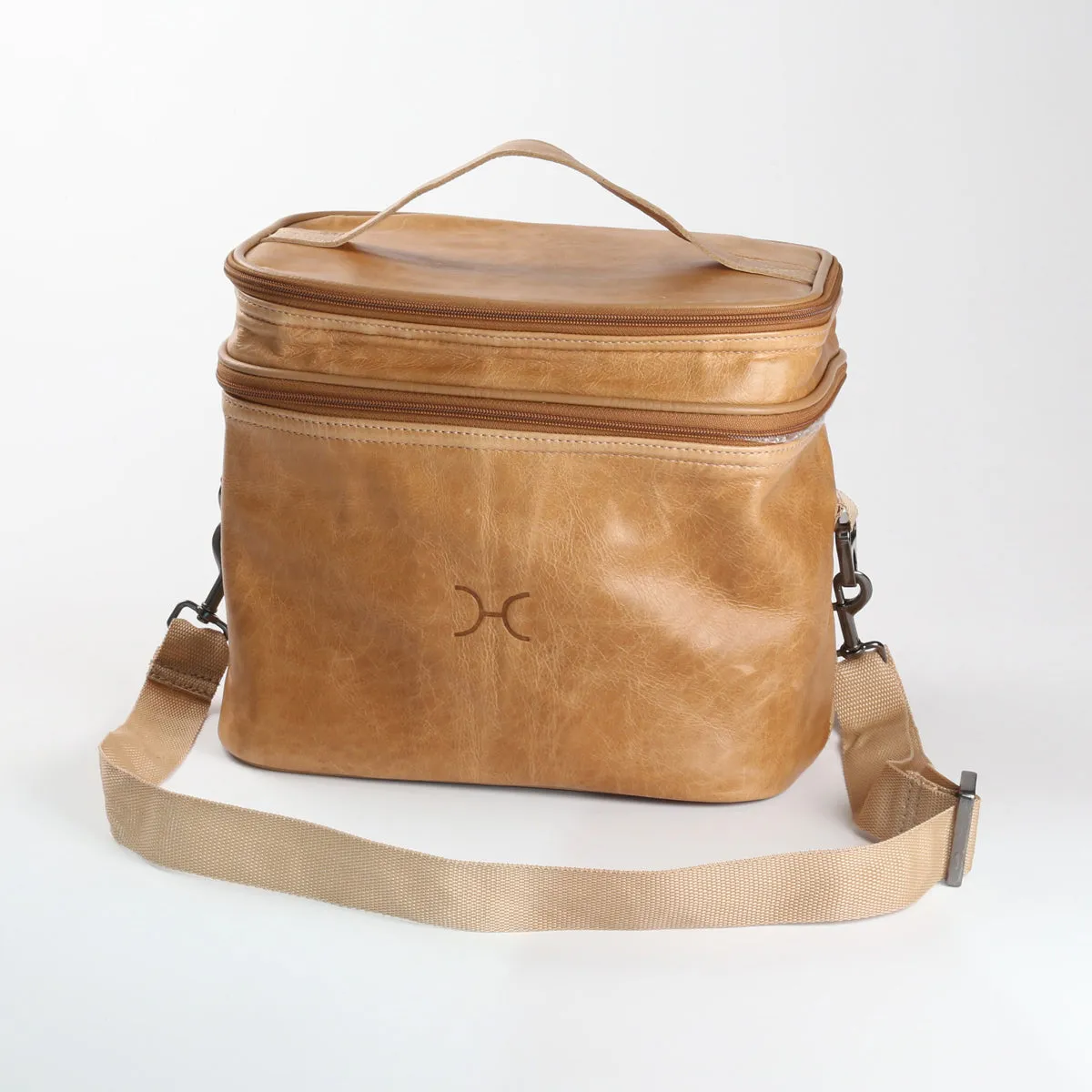 Corporate Double Decker Cooler Bag Leather