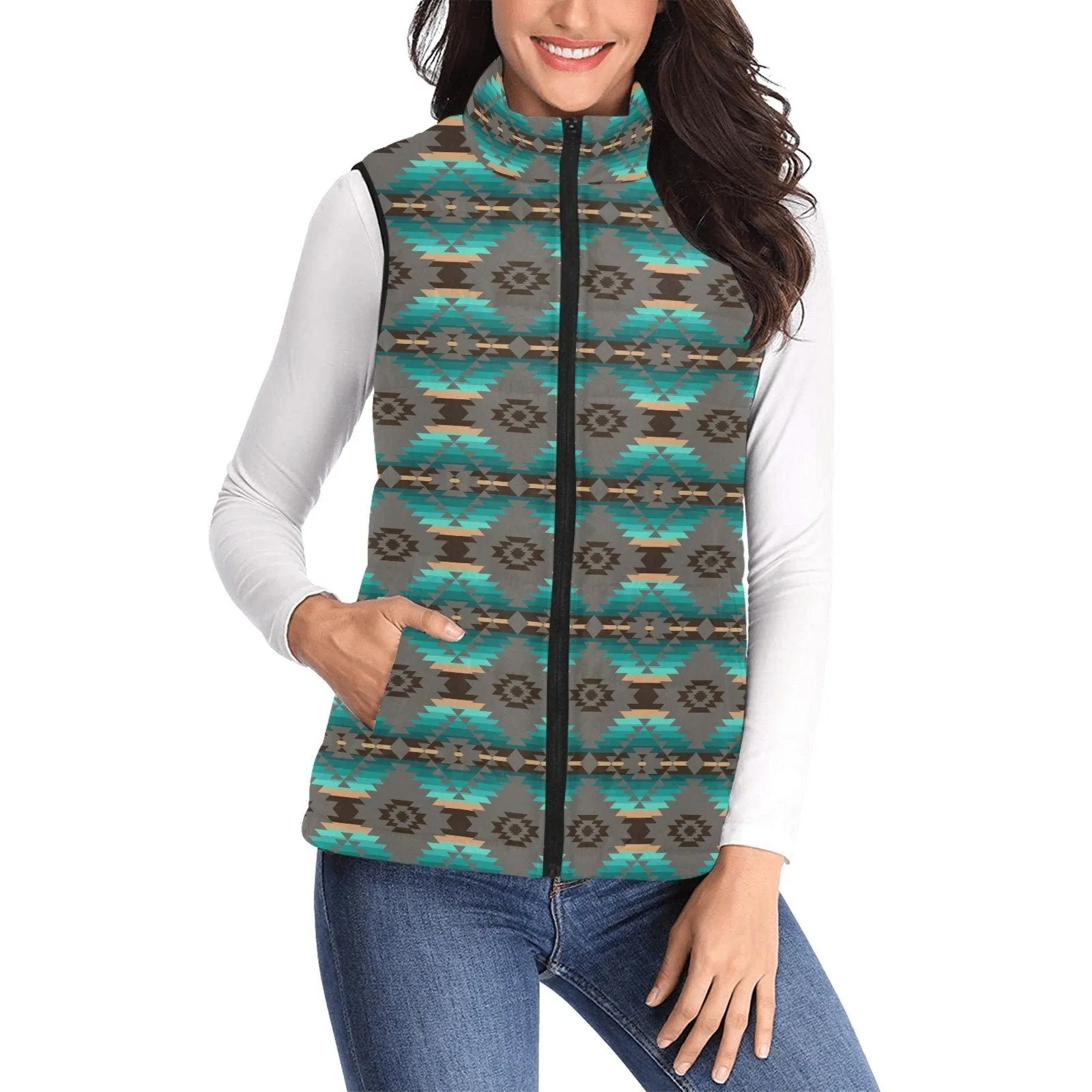 Cree Confederacy Women's Padded Vest Jacket