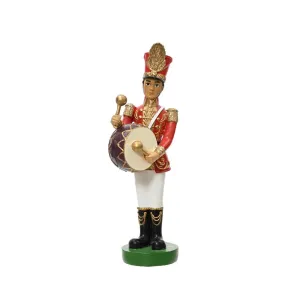 Decoris Polyresin Soldier with Drums 18cm