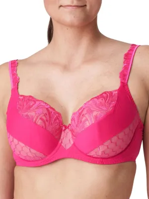 Disah Tulip Seam Balcony Bra - Electric Pink