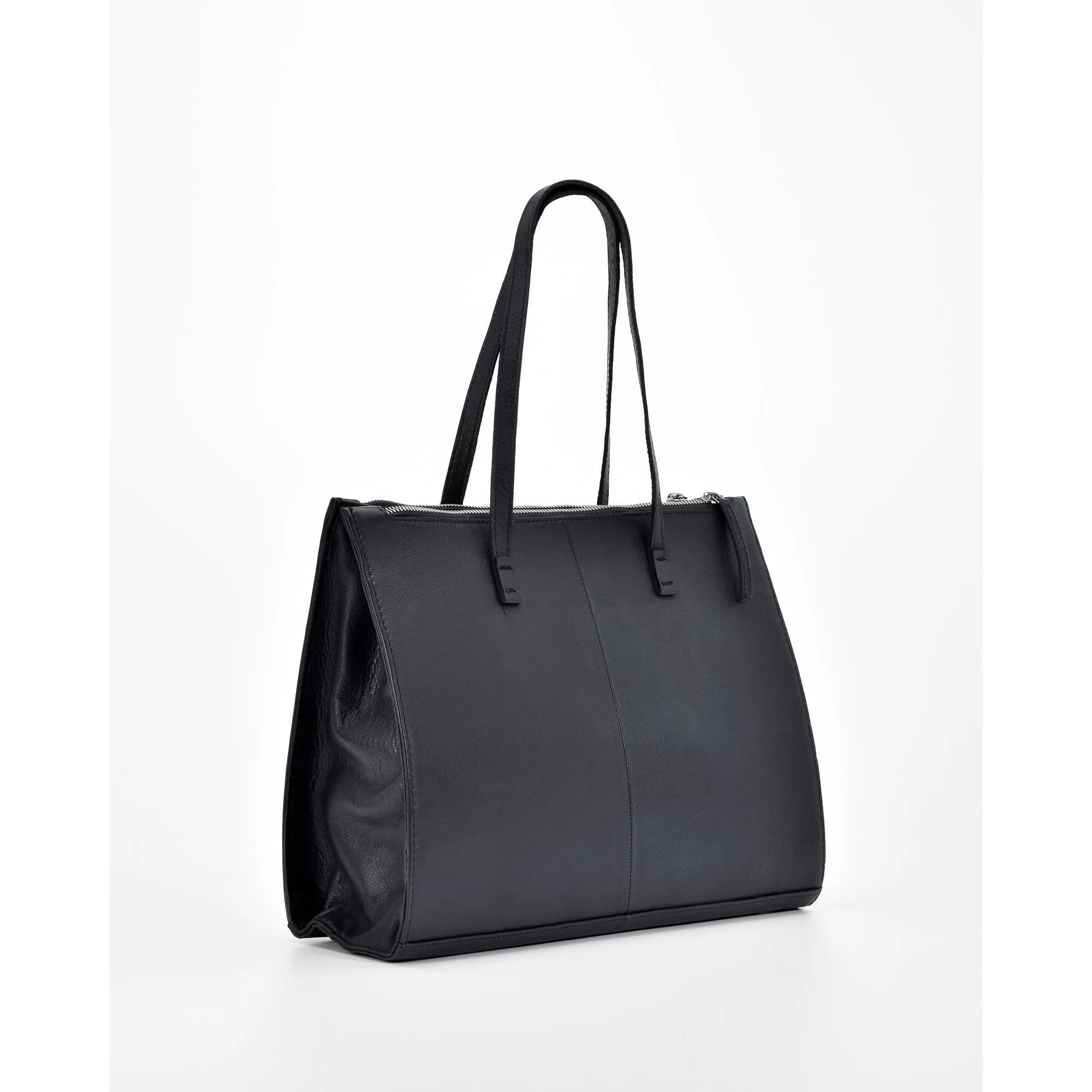 GABEE LEATHER CANNINGTON TRIPLE COMPARTMENT TOTE