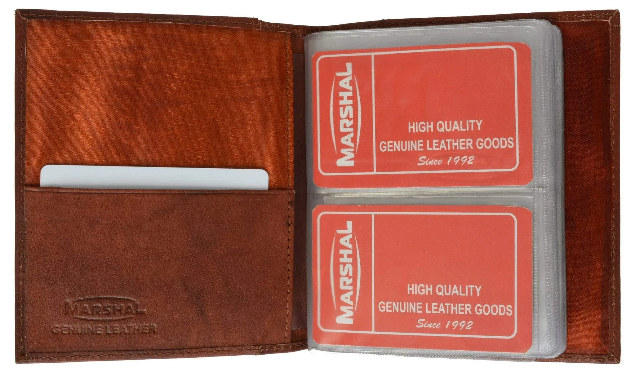 Genuine Leather Medium Bifold Credit Card Business Card Holder 2570 CF (C)