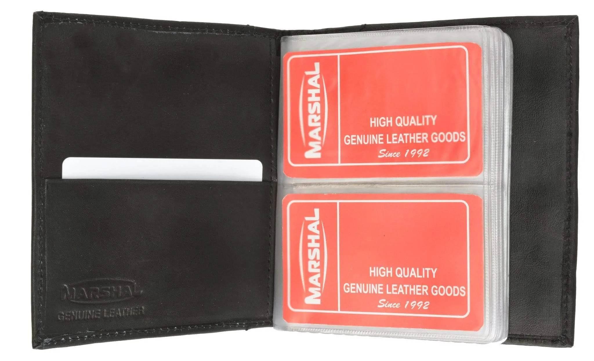 Genuine Leather Medium Bifold Credit Card Business Card Holder 2570 CF (C)