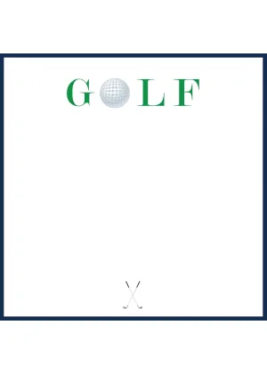 GOLF SLAB NOTEPAD