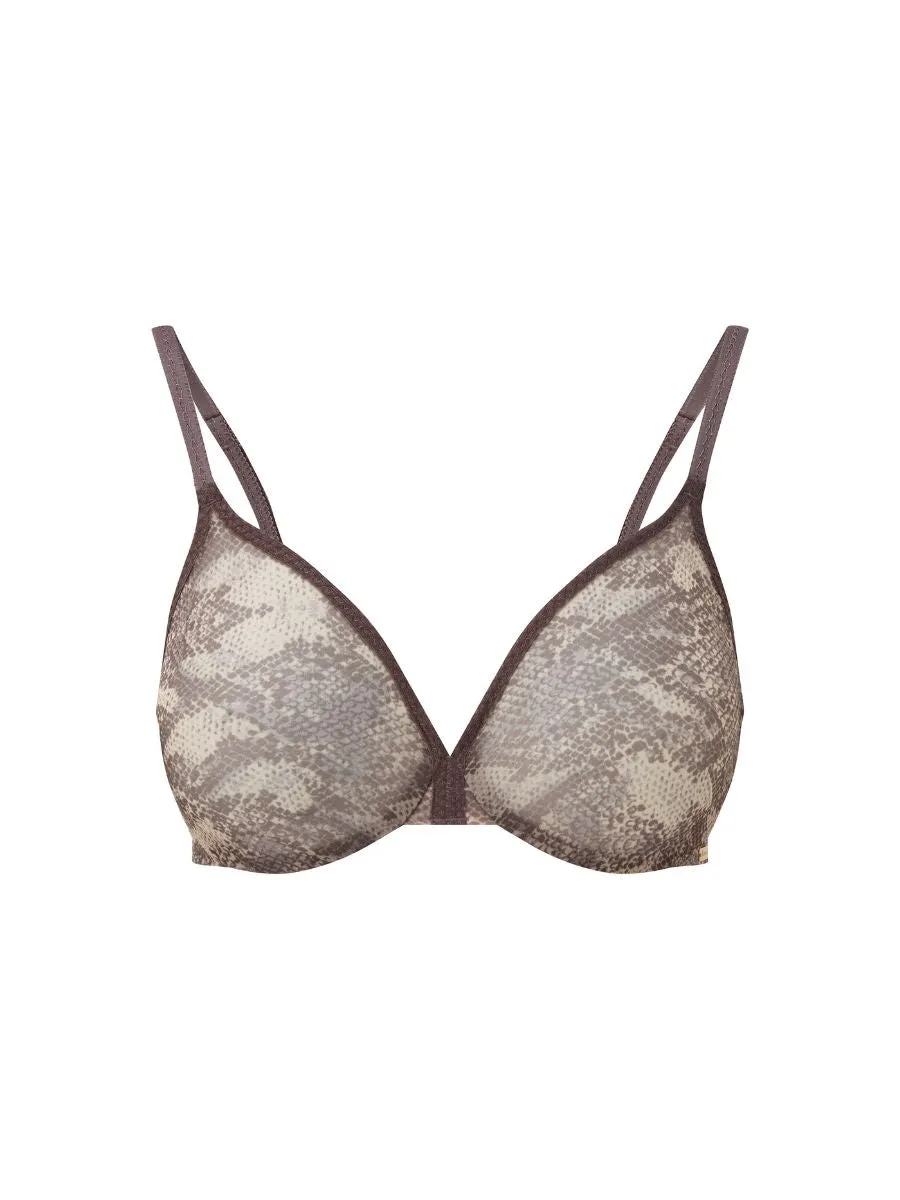 Gossard Glossies Snake Moulded Bra - Snake Print