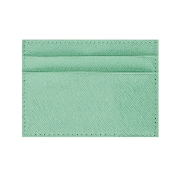 Green Grained Leather Card Holder 綠色真牛皮信用卡套 CH19006f