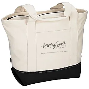 Honey Bee Logo Large Cotton Canvas Tote - Limited Edition!