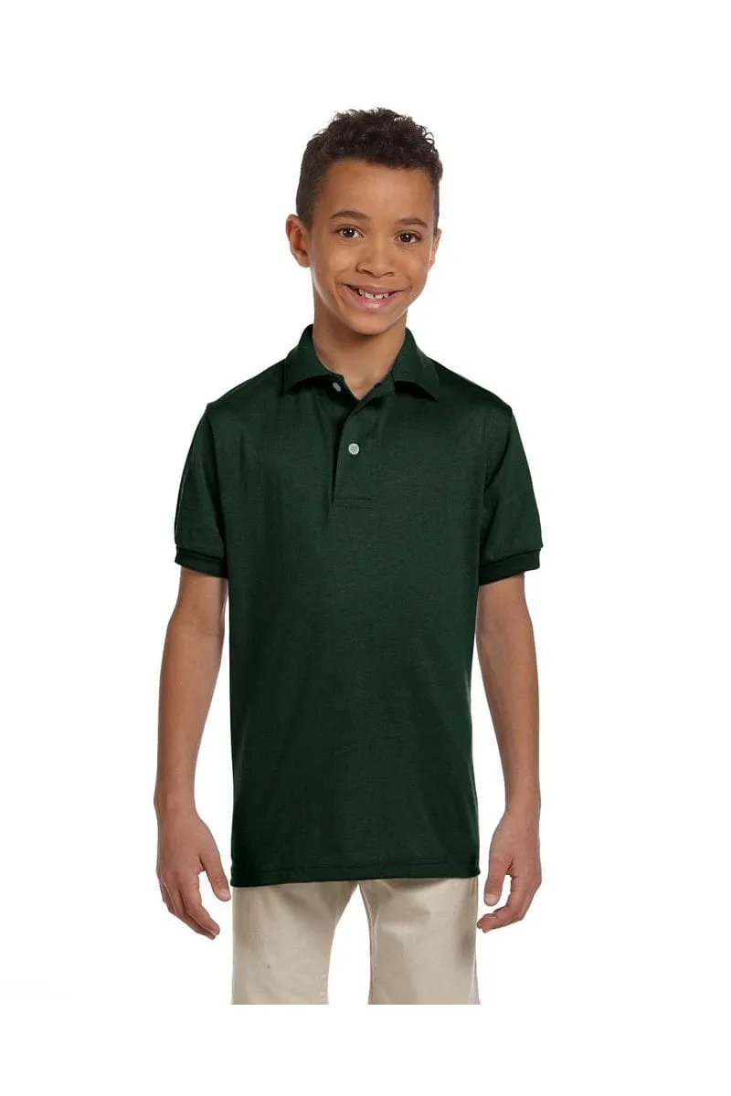 Jerzees 437Y: Youth 5.6 oz. SpotShield(tm) Jersey Polo