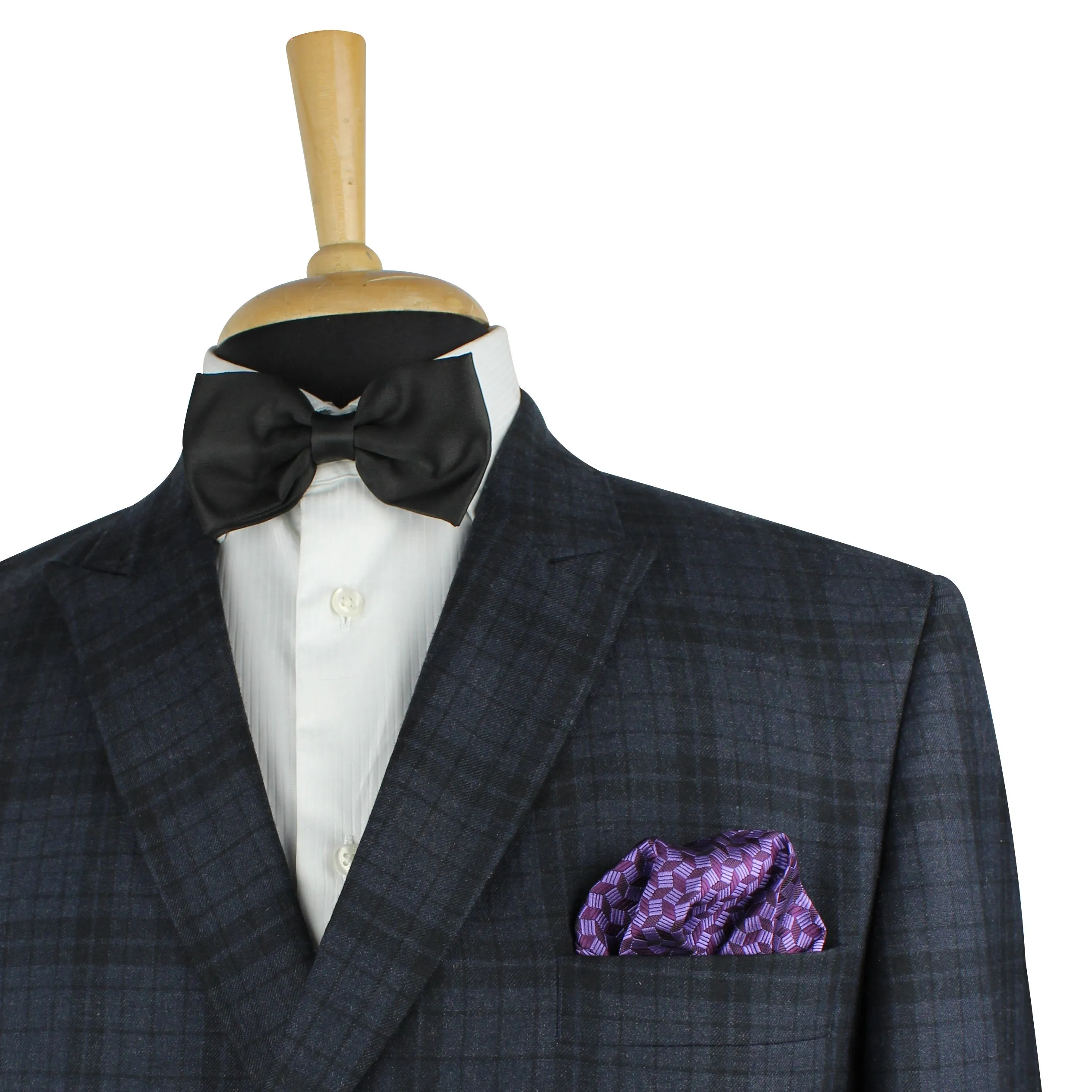 Kovove The Abstractzoid Purple Pocket Square For Men