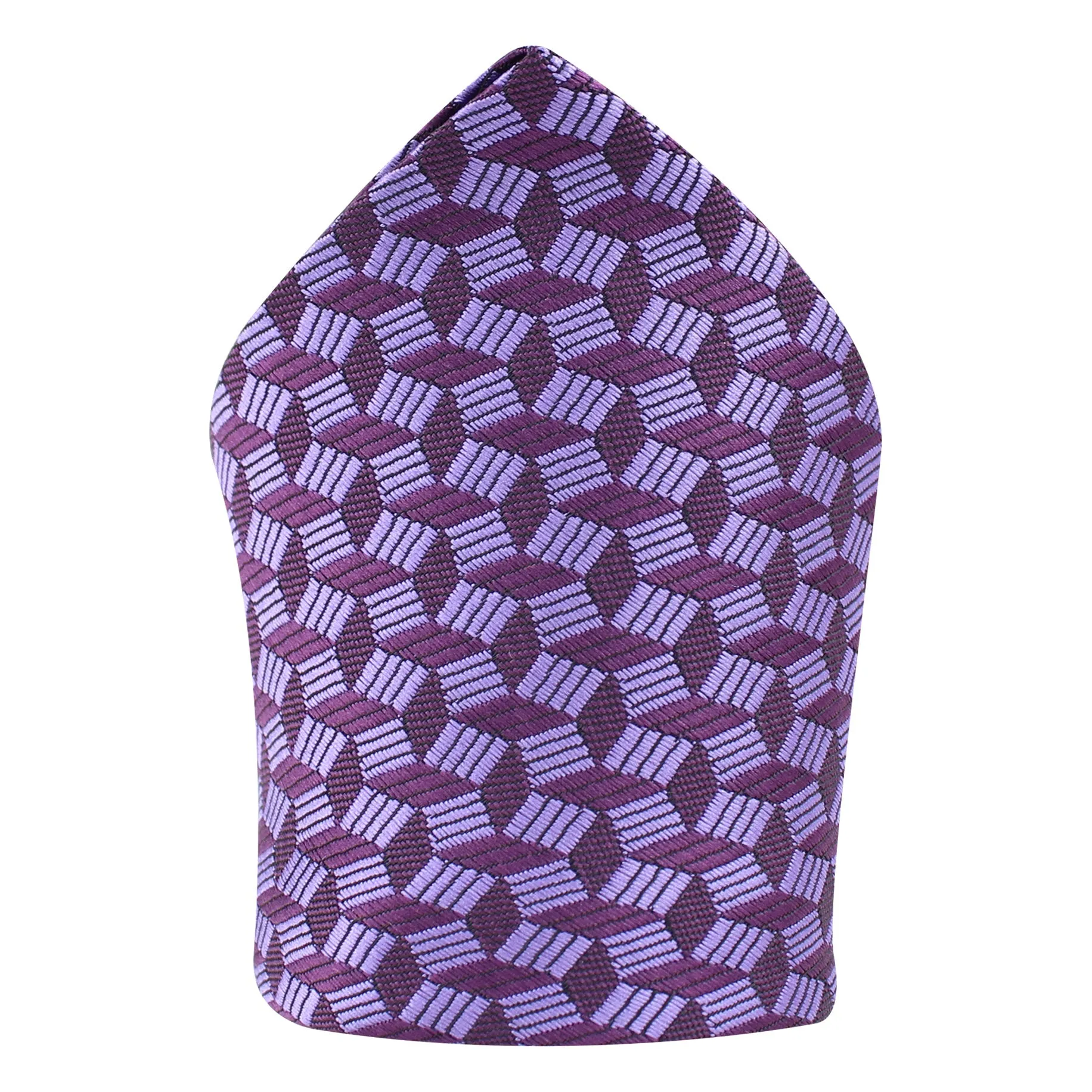 Kovove The Abstractzoid Purple Pocket Square For Men