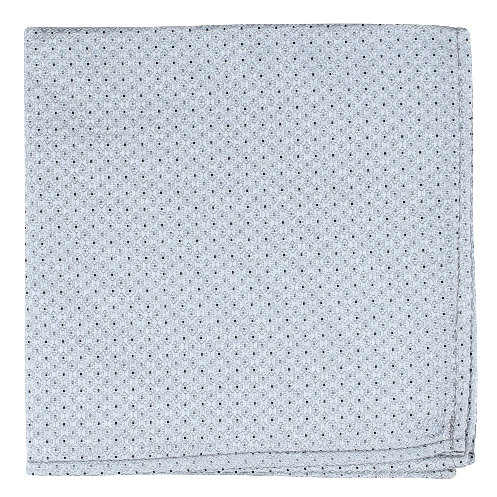 Kovove The Fine Line Twin Shade Abstract Grey Pocket Square For Men