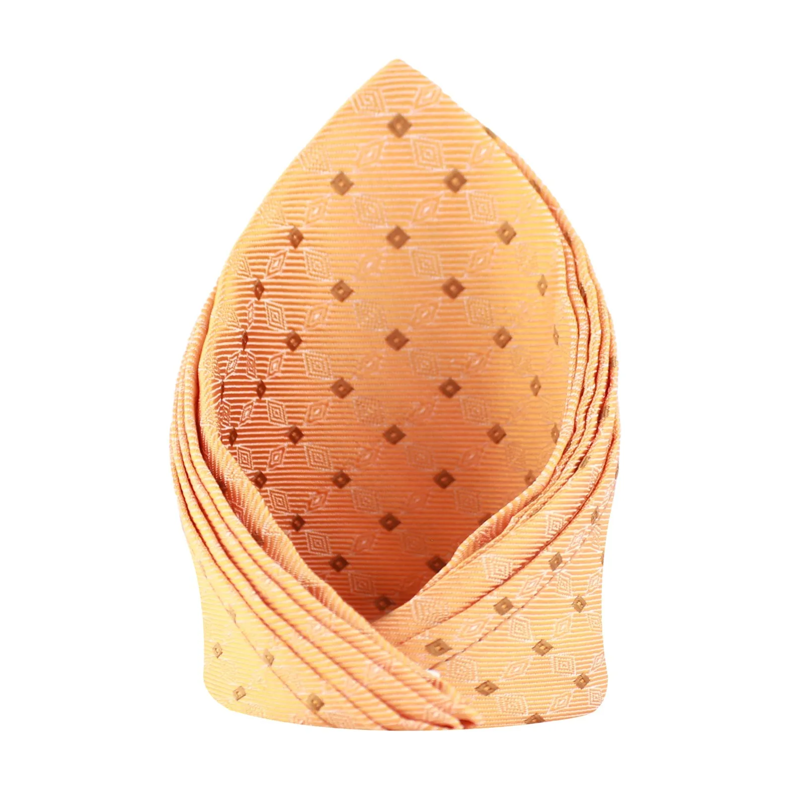 Kovove The Pleasing Checkered Orange Pocket Square