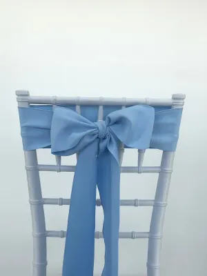 Light Blue Polyester Sashes