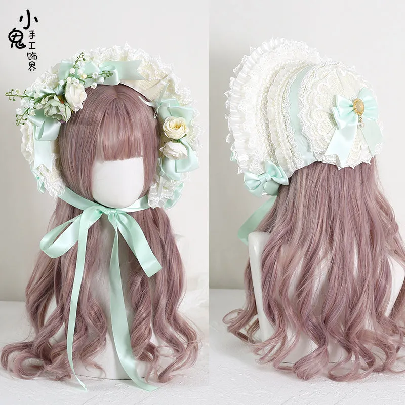 Lily of the Valley Floral Bonnet