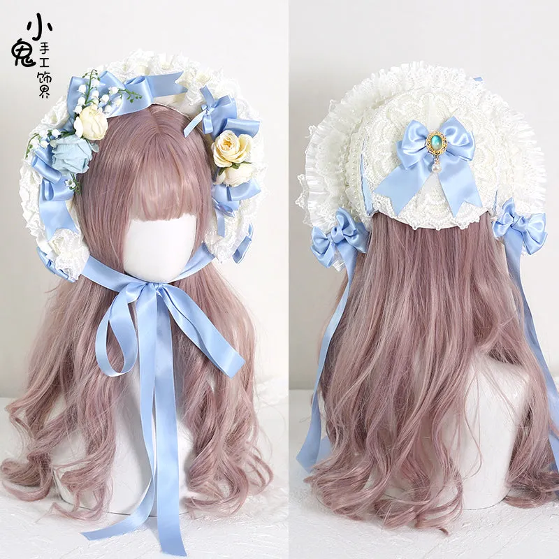 Lily of the Valley Floral Bonnet