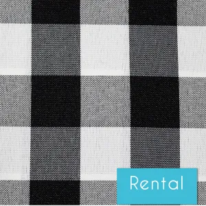 Linens | Black & White Check | Polyester