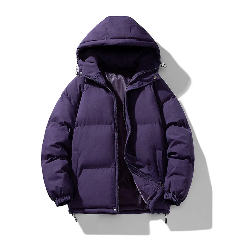 Men's Hoodie Padded Coat Thickened Cotton-padded Clothes Loose Casual Cotton-padded Jacket