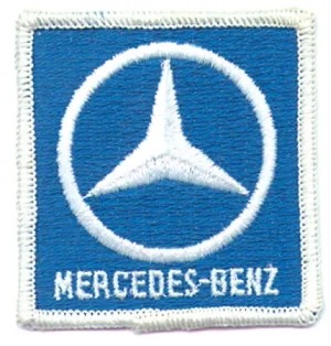 MERCEDES BENZ LOGO SQUARE PATCH (P6)