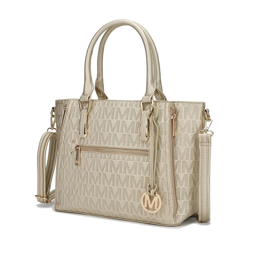 MKF Collection Cairo M Signature Satchel Handbag by Mia k