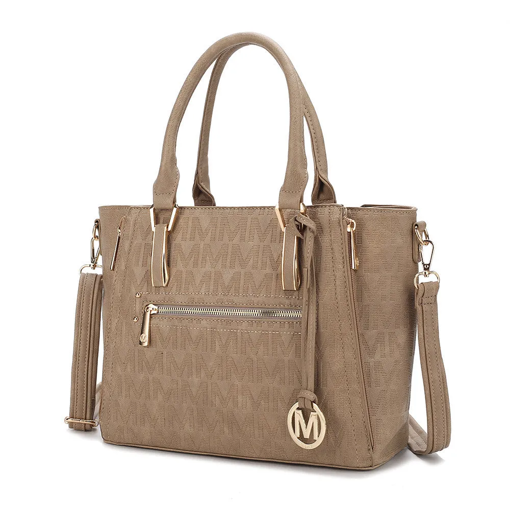 MKF Collection Cairo M Signature Satchel Handbag by Mia k