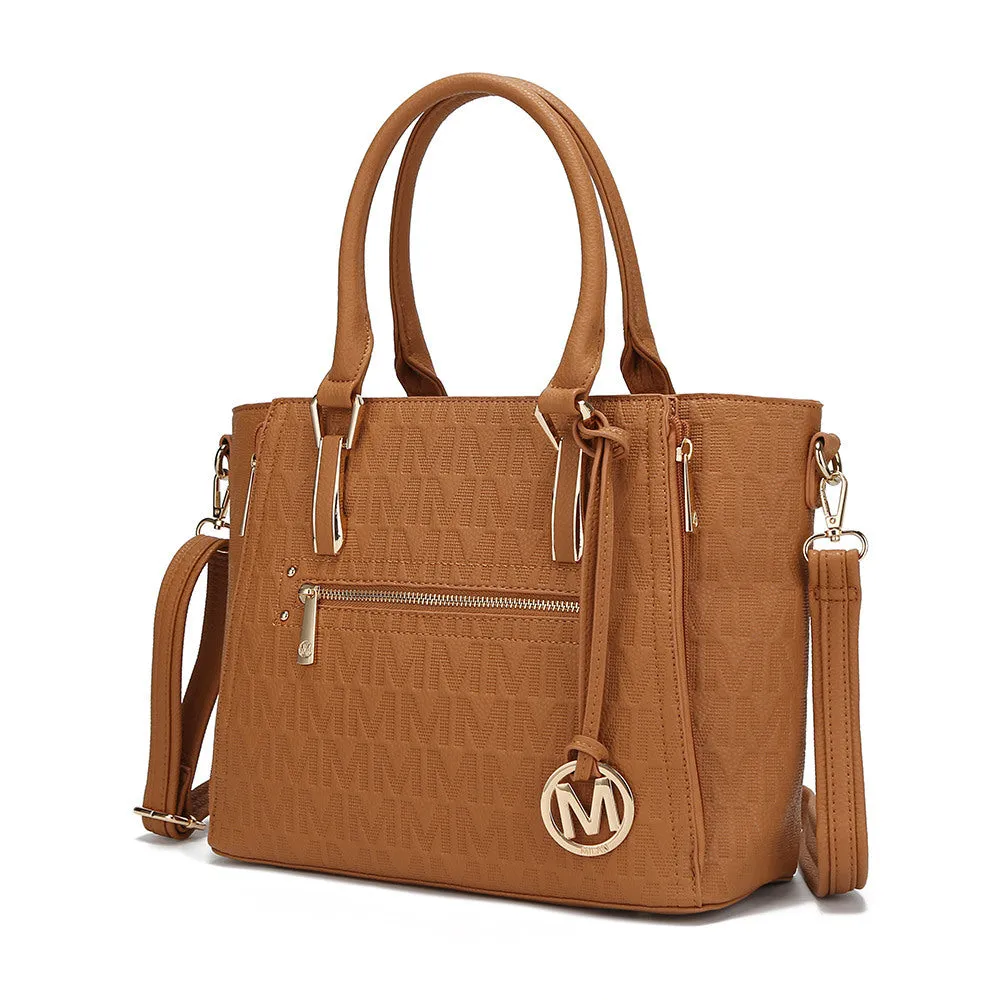 MKF Collection Cairo M Signature Satchel Handbag by Mia k