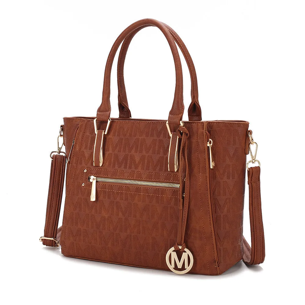 MKF Collection Cairo M Signature Satchel Handbag by Mia k