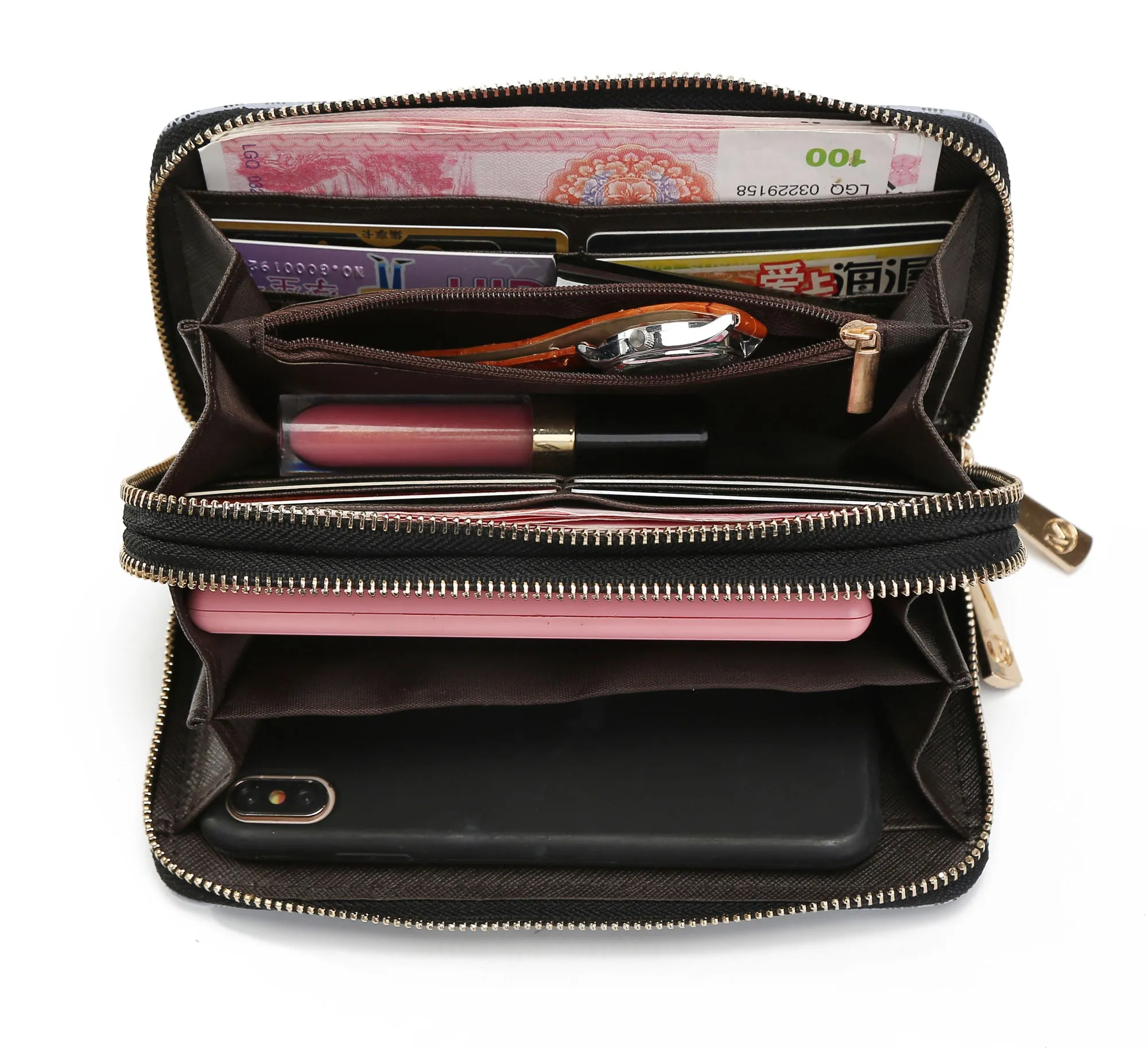 MKF Collection Hofstra M Signature Wallet Wristlet by Mia k