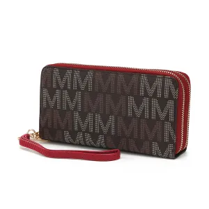 MKF Collection Hofstra M Signature Wallet Wristlet by Mia k