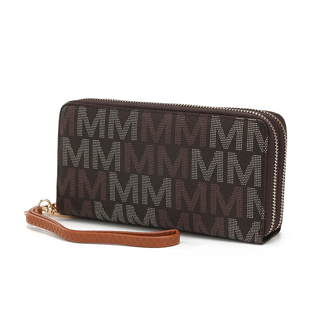 MKF Collection Hofstra M Signature Wallet Wristlet by Mia k